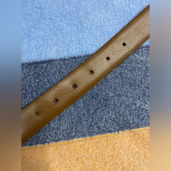 MEN’S WEARHOUSE Chestnut Brown Leather Belt - Picture 5 of 6